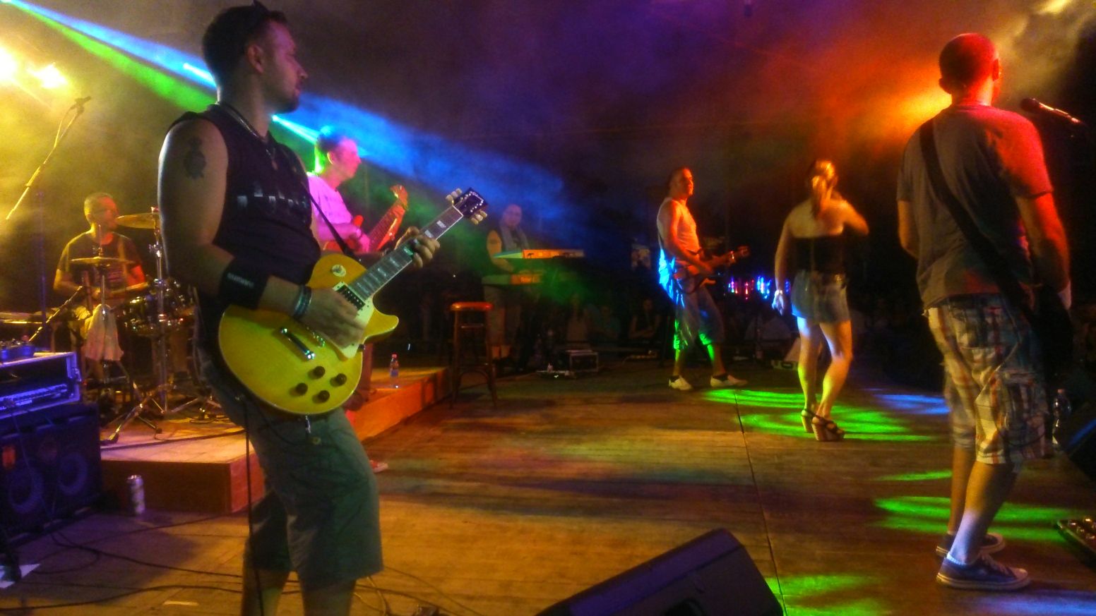Jásztelek Falunap 2014 Desperado zenekar élő koncert hangosítás monitorkeveréssel