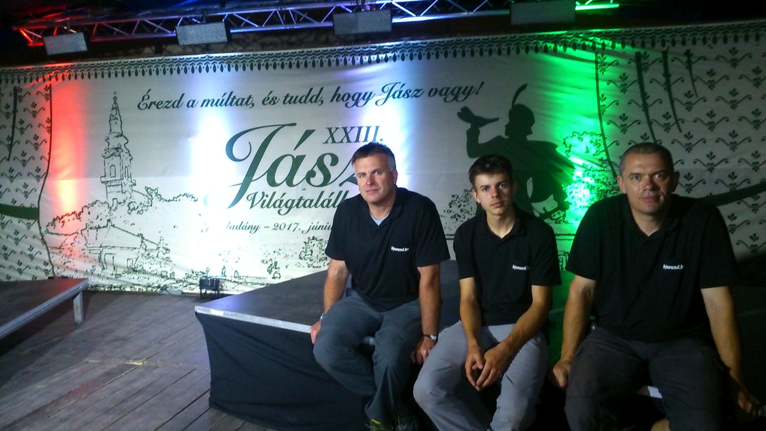 2017 Jász Világtalálkozó Hangosító csapata Ismerős Arcok, Zséda élő koncert hangosítás