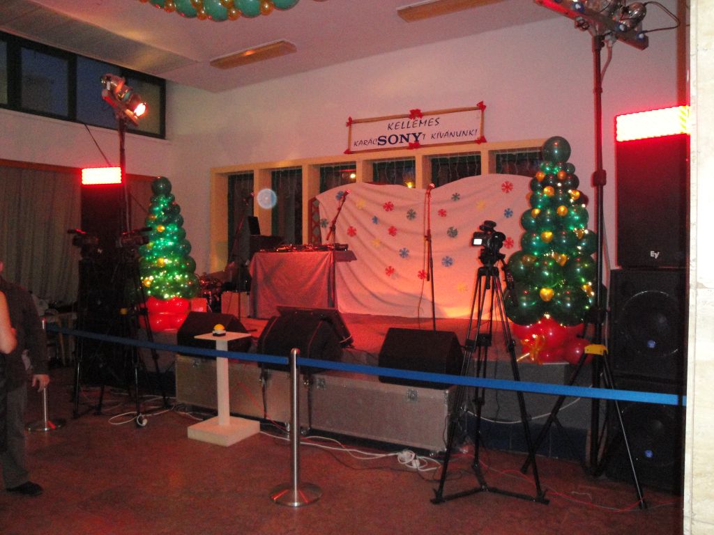 2009 Sony Karácsony Party hangosítás
